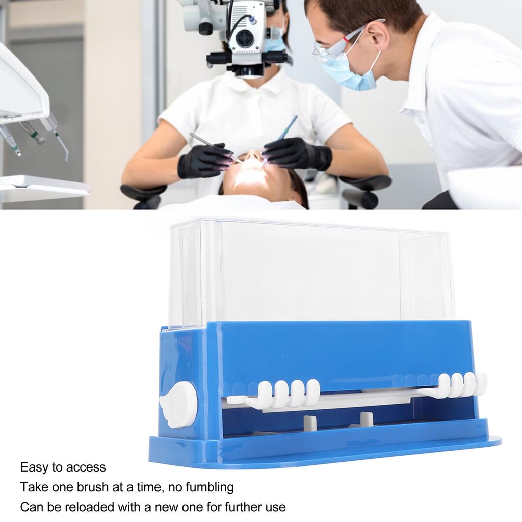 Dental Applicator Dispenser Compact Convenient Large Capacity Dental Cotton Tip Box