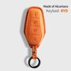 Made for Alcantara Car Remote Key Case Bag For BYD Qin Han Tang Song pro plus MAX Ev Atto 3e2 Seal dolphin frigate07 Destroyer05