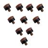 10Pcs Hard Leather Screw On Pool Cue Tips Replacement Billiard Cue Tips Pool Stick Tips Pool Sticks Accessories