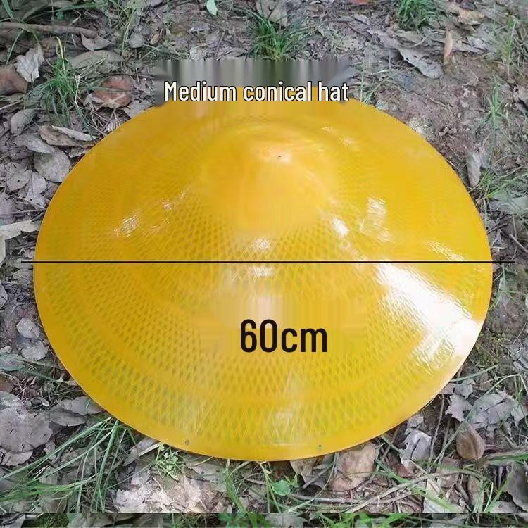 Rainproof Adult Conical Umbrella Hat - Ideal for Fishing and Sun Protection.