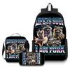 Cartoon Printing Casual Shoulder Bag Junior High School Students Large Capacity Backpacks