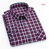 New Flannel Plaid Shirts For Men Spring Cotton Easy Care Non-iron Long Sleeve Casual Clothing Business Smart Dress Top Shirts