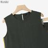 ZANZEA Women Sleeveless Vest Tops and Long Pants Casual Two Piece Suit Sets