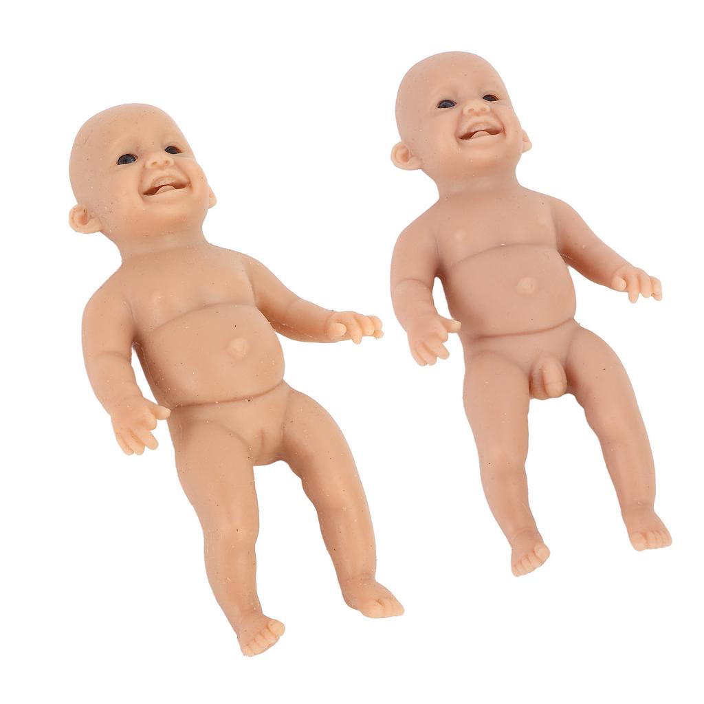 6-calowy miniaturowy silikonowy bobas, uroczy miękki odrodzony miniaturowy bobas, realistyczny noworodek dla