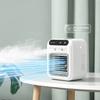 Portable Mini Water-cooled Air Conditioner Silent Spray Humidification Cooling Air Conditioning Fan USB Rechargeable, Long-lasting Battery Life,