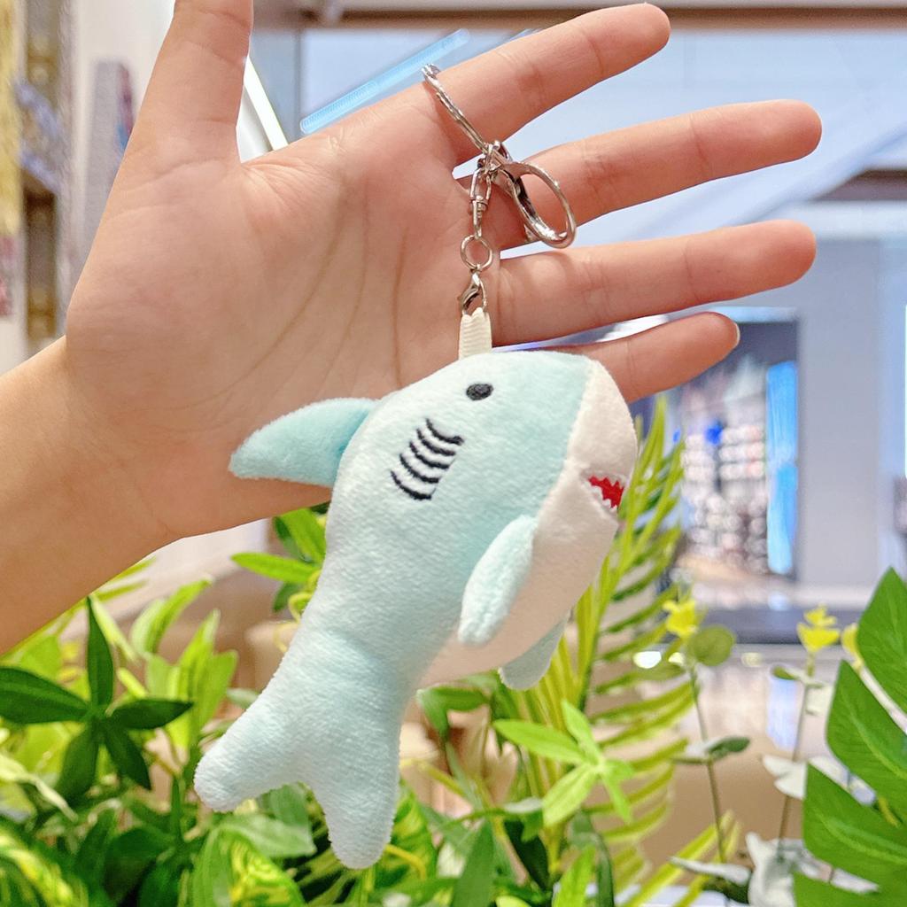Plush Shark Keychain Doll - Cute Bag Charm & Wedding Toss Accessory