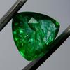 Natural Colombian Emerald Trillion Cut 6 Carat Green CERTIFED Loose Gemstone A-5897