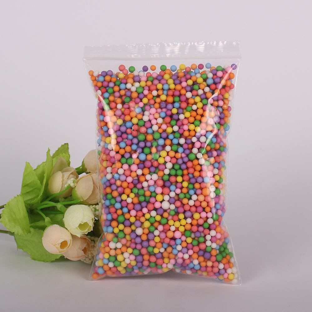 Цветной пенопластовый шарик DIY Рождественское украшение снежный шар и частицы слизи для фотофонов 2-4mm (5g)