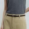 Slim Leather Belt (Olive/Black/Chocolate)_2GSUAB01