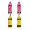 Boucles d'oreilles pendantes mignonnes en acrylique 1 paire Enseignante pour femmes, Thème Fête Commémorative Fête, Boucles d'oreilles Chiffre Alphabet Crayon Crayon Sac à dos 2D, Premier Jour
