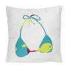 Cotton Cushion with White Seaside Holiday Pattern 38x38