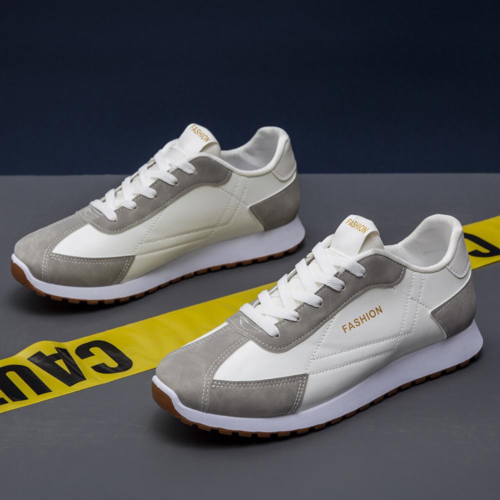 2025 New Breathable Sports Casual Shoes Trendy Shoes Men's Leather Walking Shoes Dad Shoes Student Casual Shoes