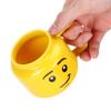 Ceramic Cup Yellow Cartoon Water Cup 300ml Coffee Milk Tea Mug Gift for Home Office