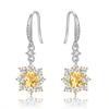 High-end Niche Light Luxury S925 Sterling Silver Natural Colored Treasure Earrings, Earrings Do Not Fade, Jewelry