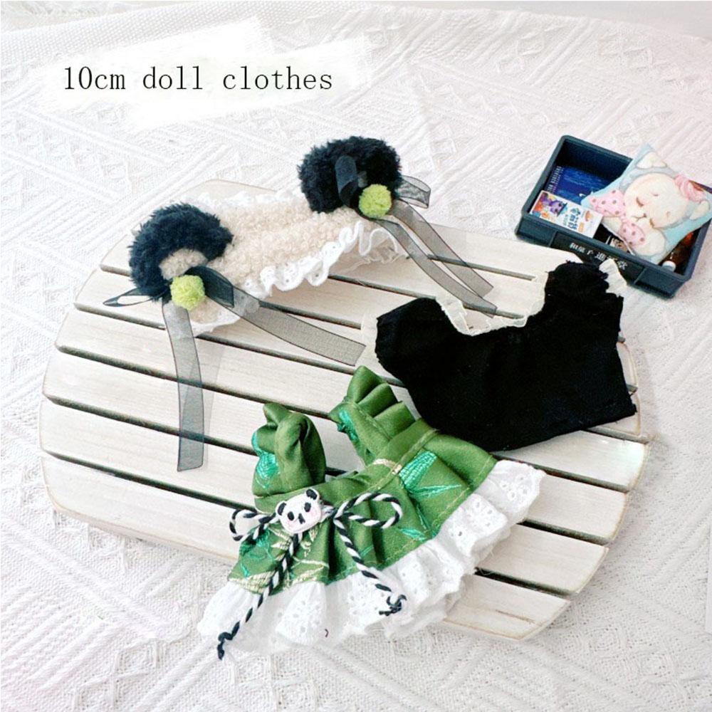 For 17cm Mini Doll Labubu Doll Clothing Toys Cute Mini Plush Doll Clothing Accessories Dress