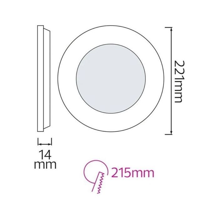 10er-Set dimmbare LED-Panels 18W 2700K 1170lm Schwarz IP20