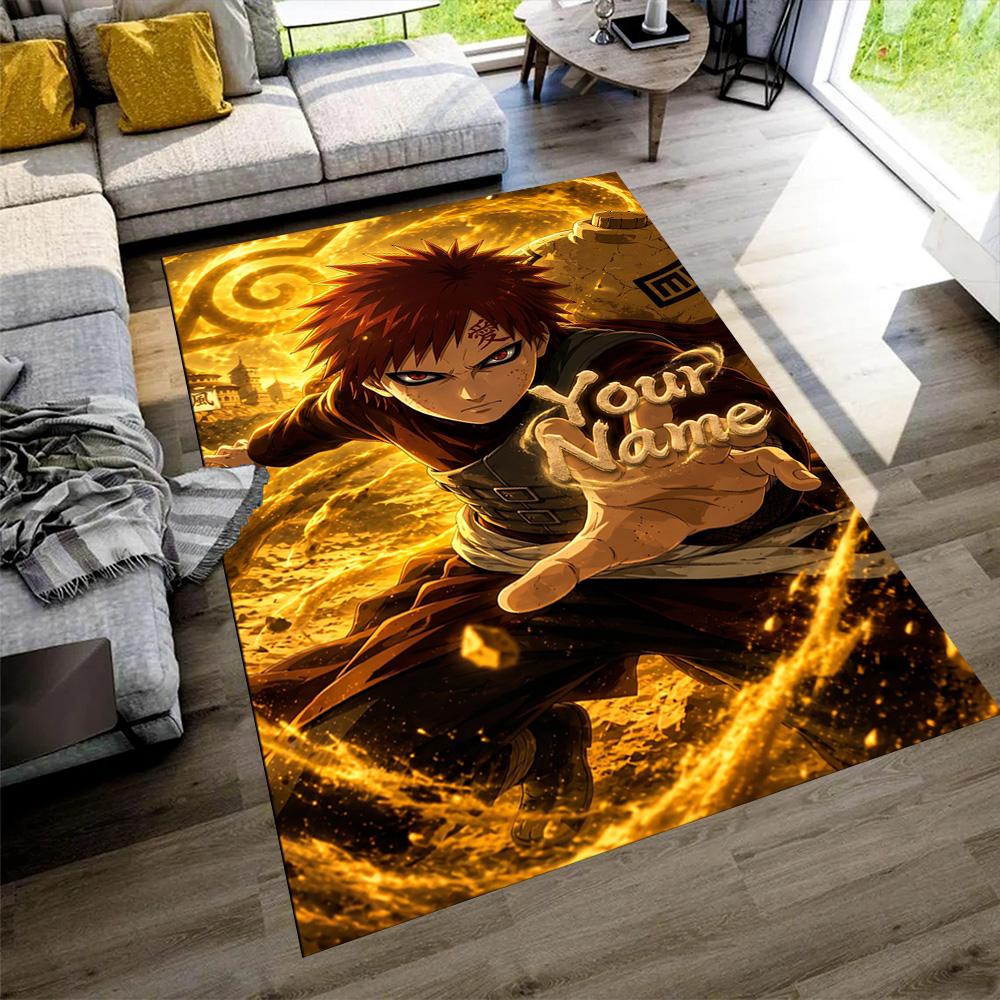 Naruto Character Customize Text Carpet Suitable for Decorate room Entryway Playrooms Game Room Anti-slip Rug Office home decor