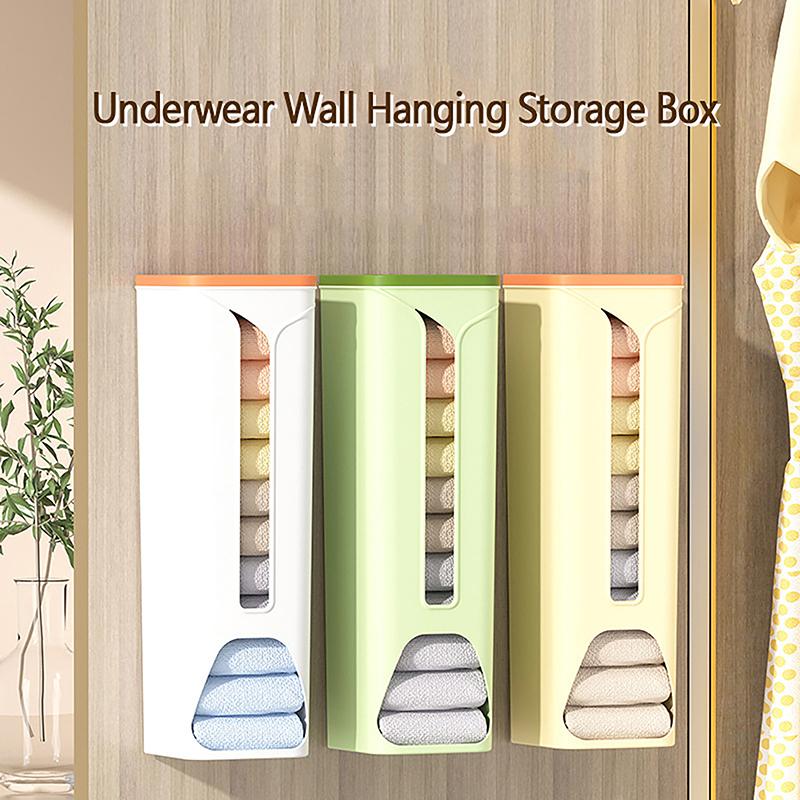 Unterwäsche Organizer Schrank Wandbehang Box Höschen Aufbewahrungsboxen Kleiderschrank Haushalt Socken Halter Müll Plastiktüte Spender