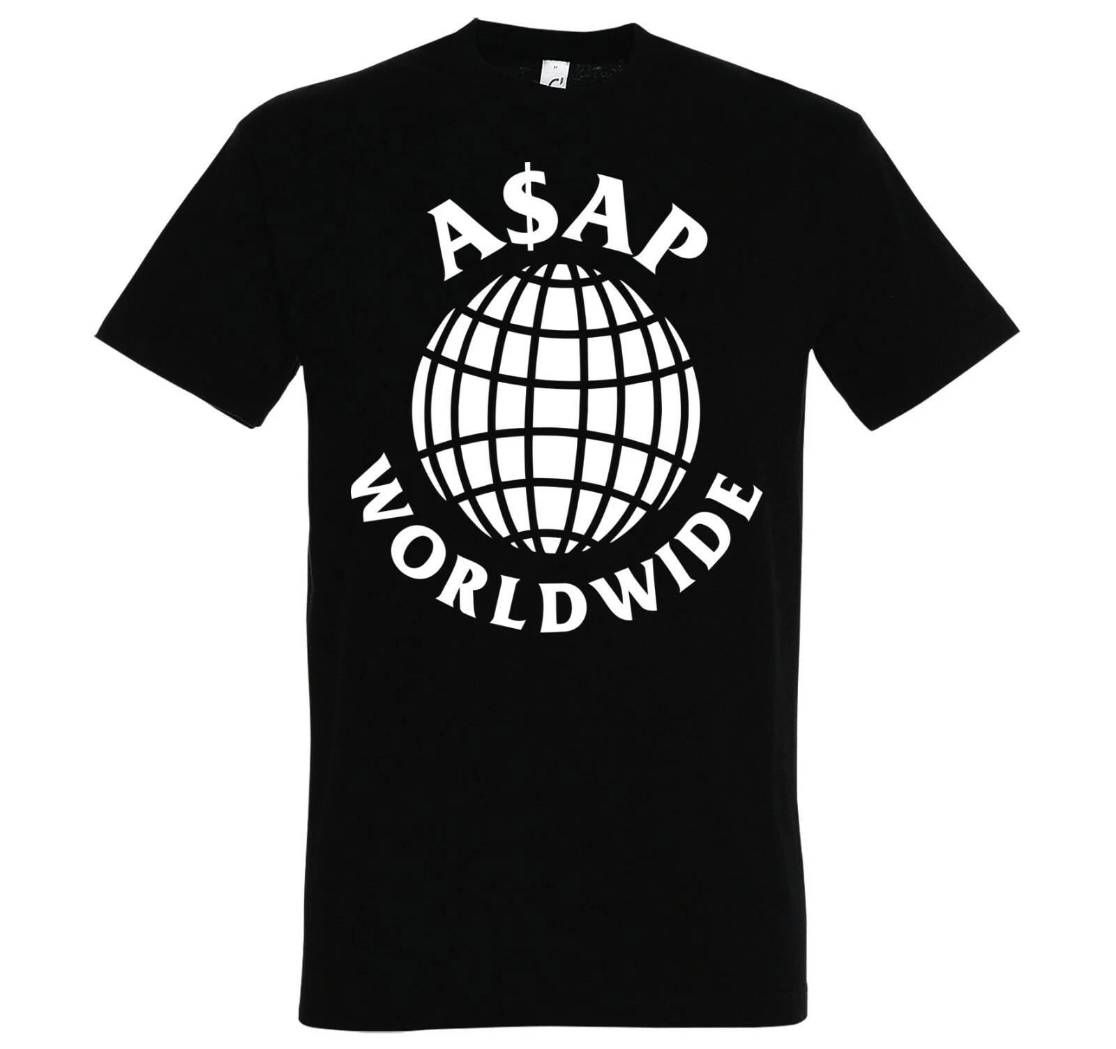 Youth Designz ASAP Men s T-Shirt Logo Print Rocky Funny Worldwide Hip Hop Music S