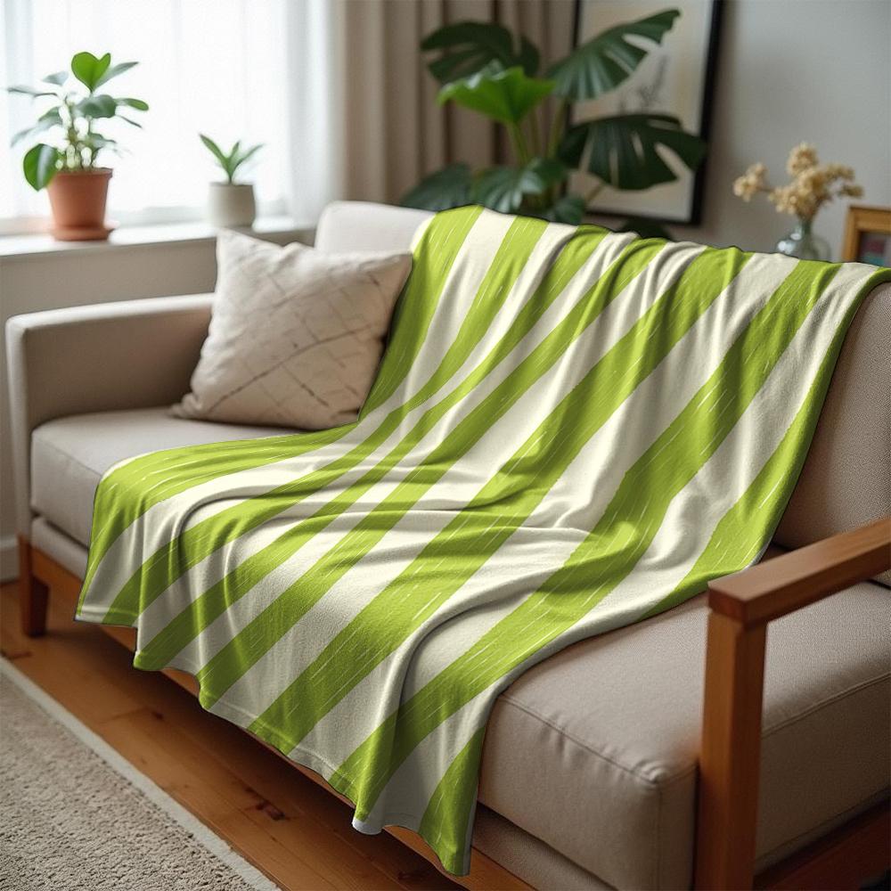 Lime Green Tiny Frog Grid Anime Cartoon Flannel Blanket Soft Warm Throw For Bedroom Sofa Car Kids Holiday Gift