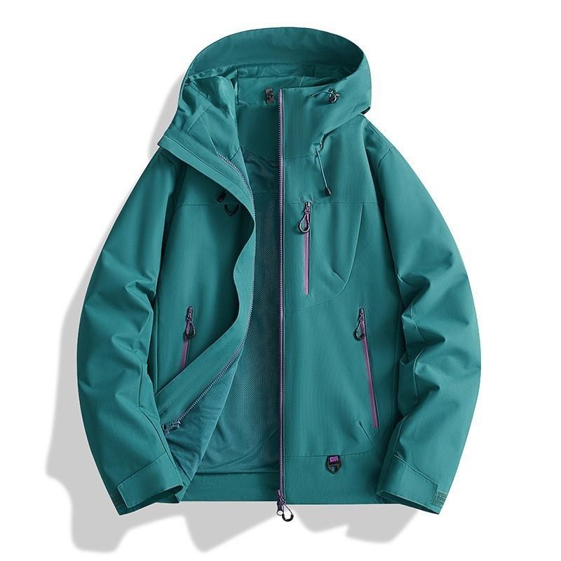 Men Women 3-in-1 Waterproof Windproof Hiking Jacket With Removable Fleece Liner Outdoor Activities
