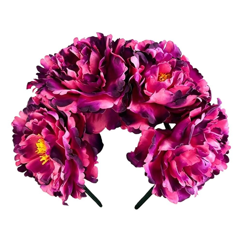 Rose Headpiece Artificial Flower Crown Gorgeous Design Bohemian Hair Accessories Wedding