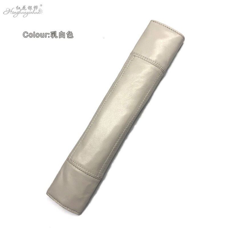 Sheepskin One-Piece Extended Universal Car Seat Belt Milky White