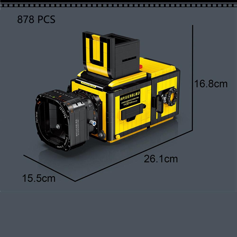 Classic Digital Camera Model Mini Brick Toys for Boys Adult Assembly Design Block Kits Classical Collection Projector Party Gift
