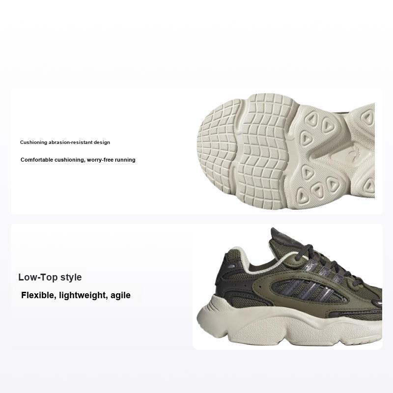 Adidas Ozmillen Elastic Lace J Focus Olive Детские кроссовки Green Shadow-Olive Aluminium IG1842 30½
