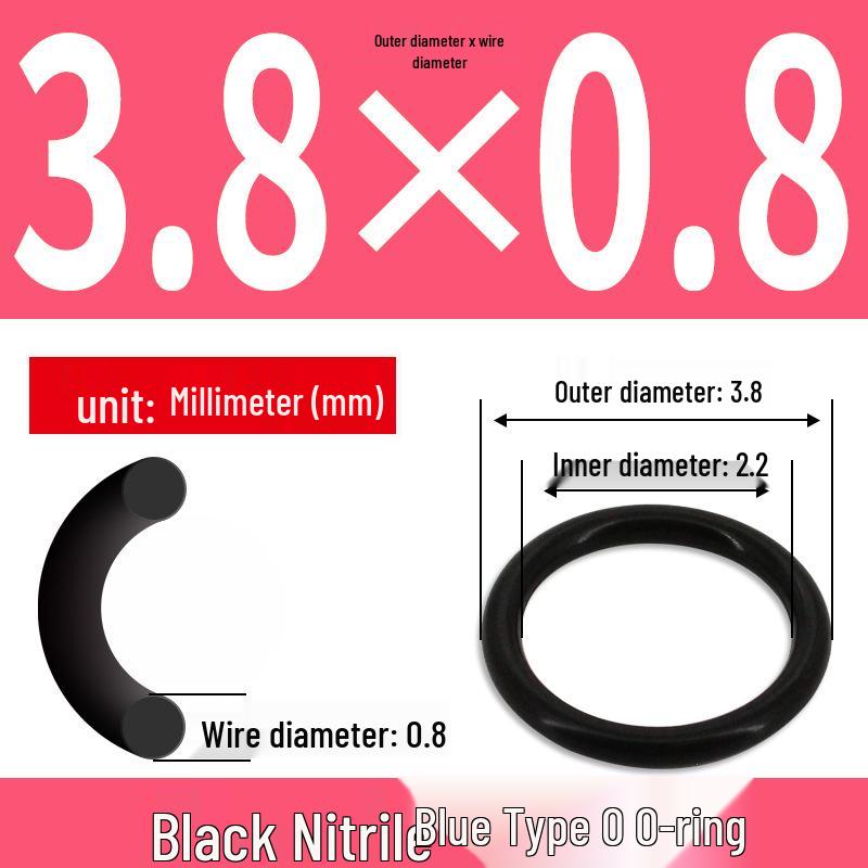Durable Nitrile Rubber O-Ring, Wire Diameters 0.4-0.8mm, Waterproof & Wear-resistant Sealing Ring