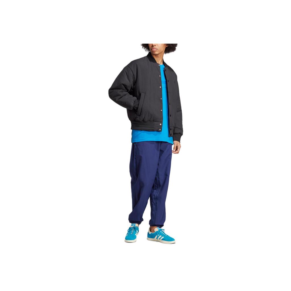 Adidas Originals Trefoil Blue Version Solid Color Track Jacket Men Jackets Black IA2455