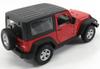 Willie Jeep Wrangler Rubicon Diecast Car 1/24 JEEP WRANGLER RUBICON 2007 Hardtop (Red) [Parallel Import]