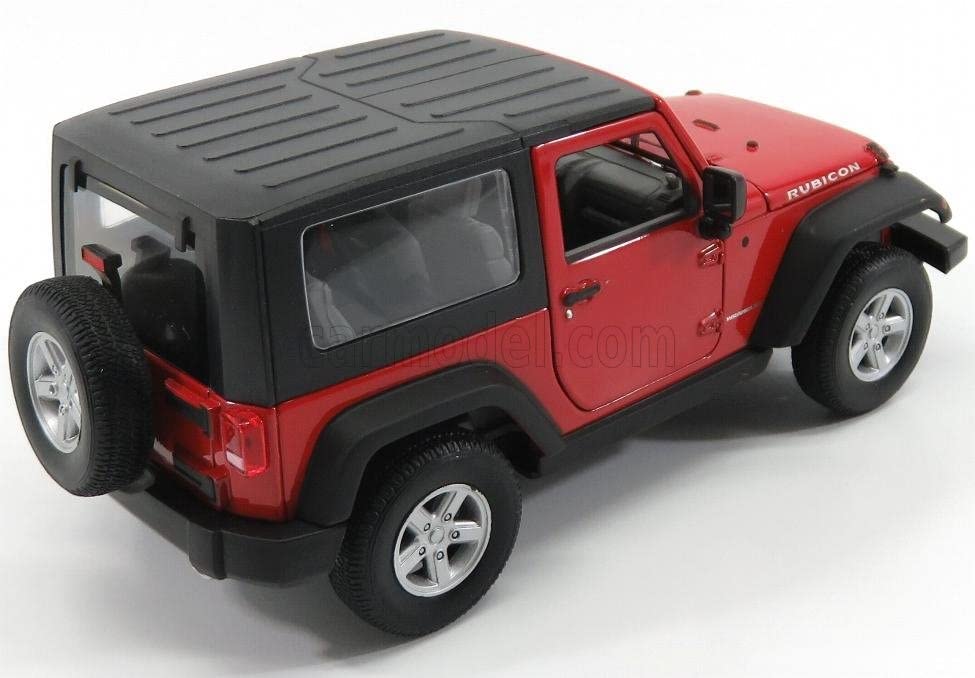 Willie Jeep Wrangler Rubicon Diecast Car 1/24 JEEP WRANGLER RUBICON 2007 Hardtop (Red) [Parallel Import]