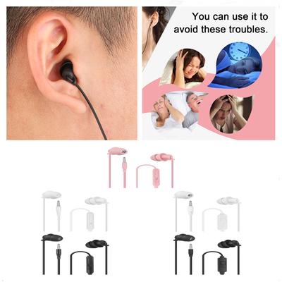 3.5mm Stereo Silica Gel Sleep Headphones Noise Reduction In-Ear Headset Earphones