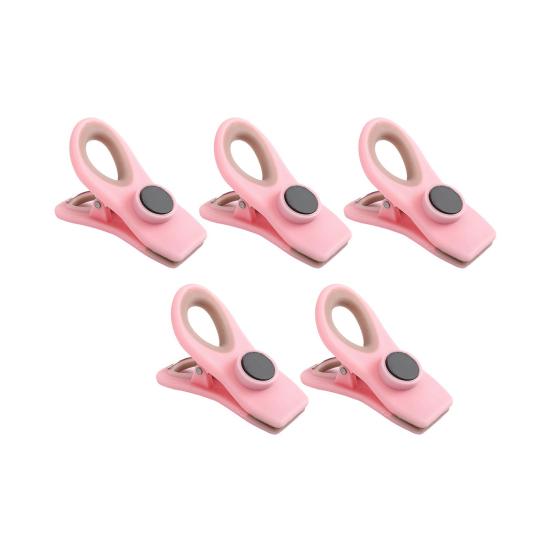 5Pcs Sealing Clip Refrigerator Magnet Damp-proof Snack Bread Bag Food Preservation Sealing Clamp Sealer Kitchen Supplies