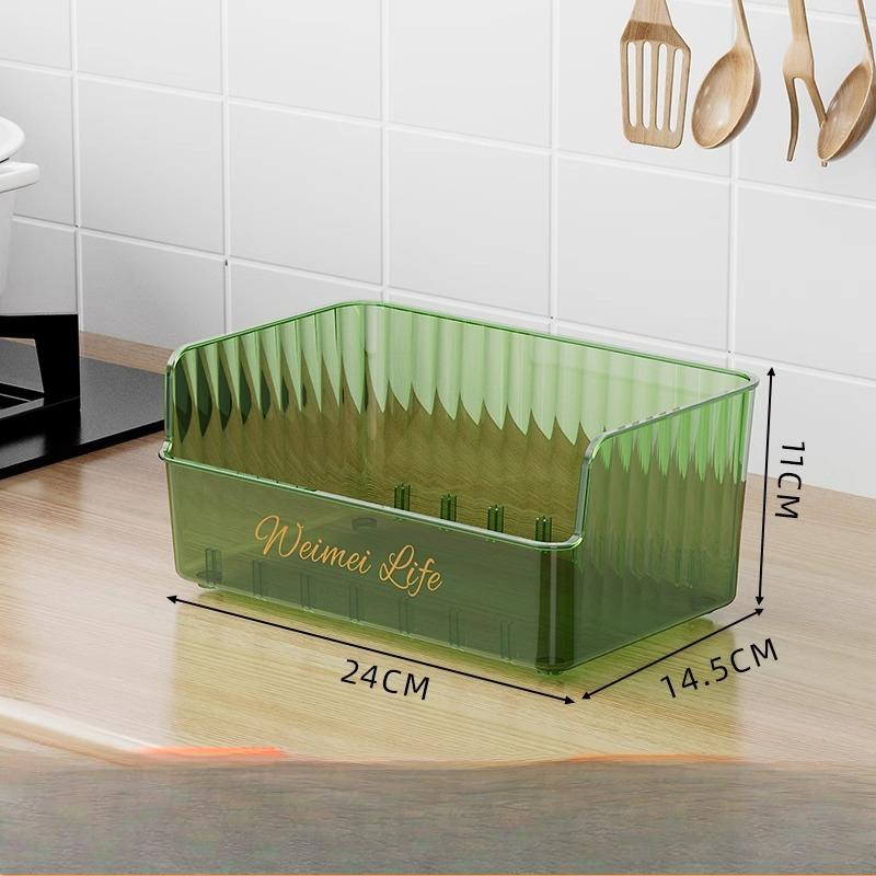 

Seasoning Storage BoxKitchen with Hand-held Compartments Multi-compartment Integrated Seasoning Rack Green(without partitions)