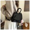 Women's Faux Leather Backpack New Retro Style Commute Bag Dual Shoulder Handbag Versatile Bookbag