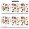 2pcs  2D plane printing Curtains Christmas Bows Ribbons Gift (4) Versatile Durable Polyester (without rod) Gifts for Bedroom and