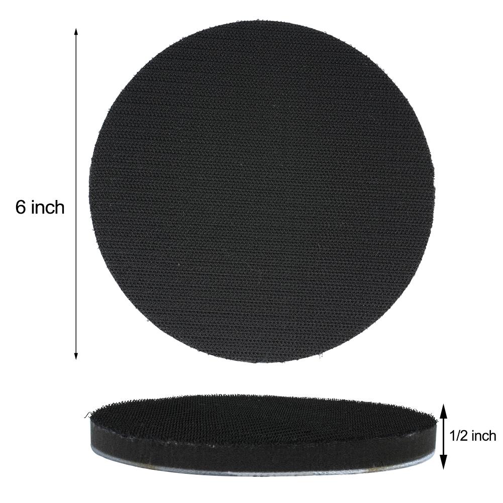 Tool Buffering Pad Air Sander Back-Up Pad Polishing Soft Sponge Wet Or Dry 6Inch Accessory Backing Pad Interface