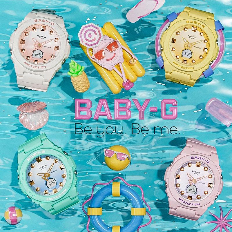 Casio Baby-G Women's Resin 100M Water Resistant Analog Shock Resistant Quartz Watch BGA-320-3A