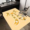 1PC Floral Bow Anti-slip carpet, suitable for Office, bedroomand playrooms. It can also be used as a sofa footrest cover-W31