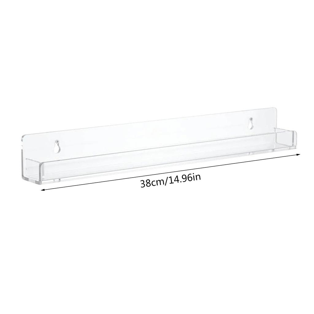Acrylic Bathroom Shelves Acrylic Shelf Transparent Wall Mounted Thick Acrylic Shower Shelf Clear Storage Display Rack