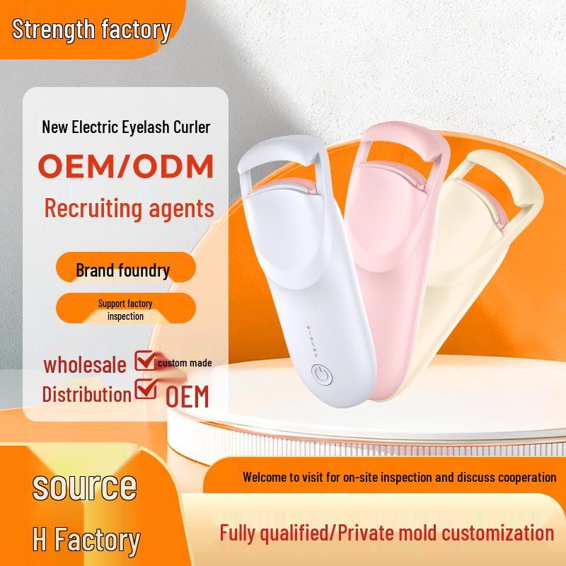 Eyecurl Electric Heated Eyelash Curler for Long-lasting Beauty 9th Gen JE01 (Apricot)