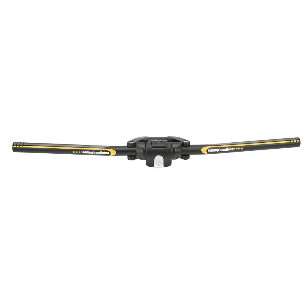 Manubrio per Bicicletta da 620mm Lega di Alluminio Manubrio Modificato Bicicletta Barra Pieghevole per Mountain Bike Nero Giallo