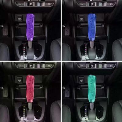10/15cm Araba Vites Topuzu Kristal Uzatma Adaptörleri Otomatik Vites Kolu Şeffaf Kristal M10 M8 2 Adaptörlü