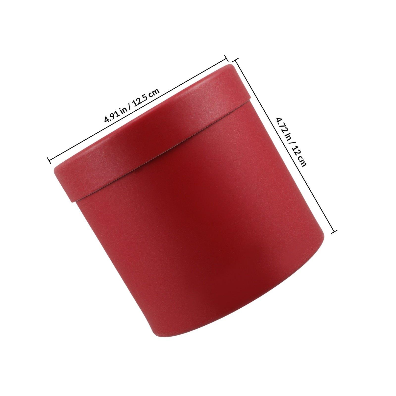 

Red Round Flower Box with Lid Elegant Design for Bridesmaid Wedding Birthday Shower Floral Arrangement Packaging Box other червоний