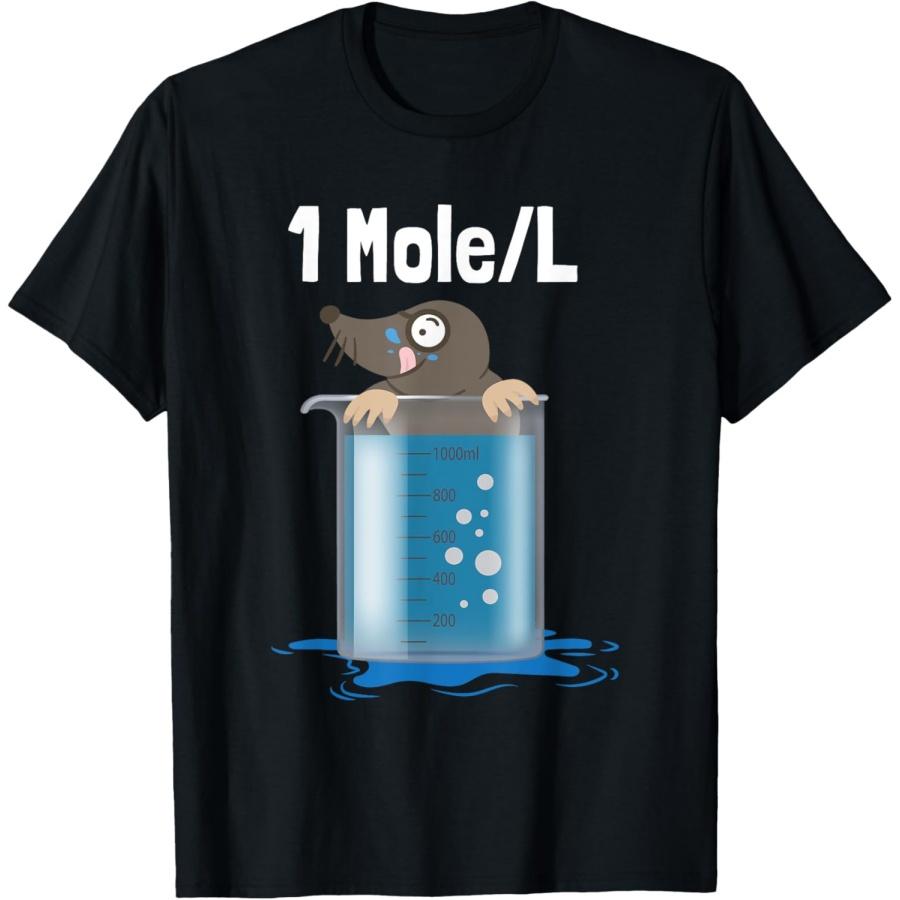 1 Mole - Funny Chemistry Humor Science Teacher Pun Men Women Girls Kids T-Shirt S