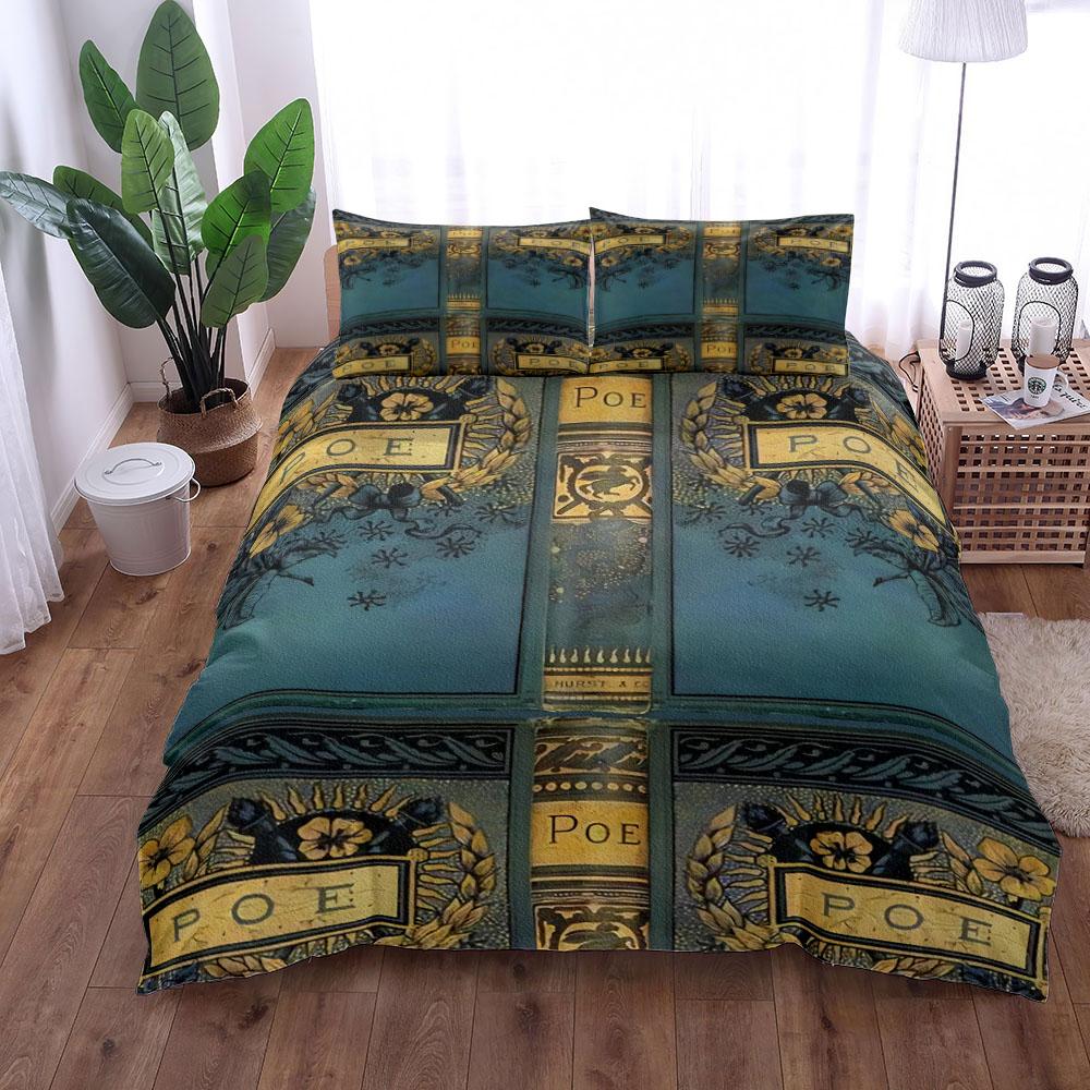 Fluid Leaves Duvet Cover Set King Queen Double Full Twin Single Size Bed Linen Set