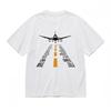 Men's Comfortable Comfy Classic T-Shirt Plane And Phonetic Alphabet Graphic Tee