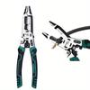 1pc Electrician's Wire Cutting Pliers, Multi-Purpose Wire Stripping Tool, High Carbon Steel Vise